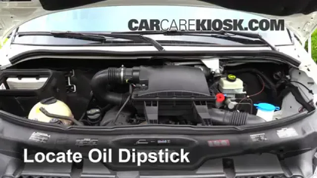 2011 Mercedes-Benz Sprinter 2500 3.0L V6 Turbo Diesel Standard Passenger Van Oil Check Oil Level